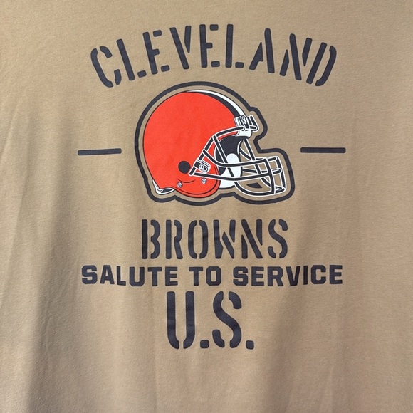 Nike Dri-Fit Men’s XL Cleveland Browns Salute To Service U.S. Patch Long Sleeve - Picture 4 of 9